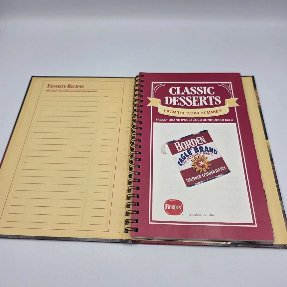 Classic Desserts From the‎ Dessert Maker 1984 Eagle Brand Hardcover Spiral Book
